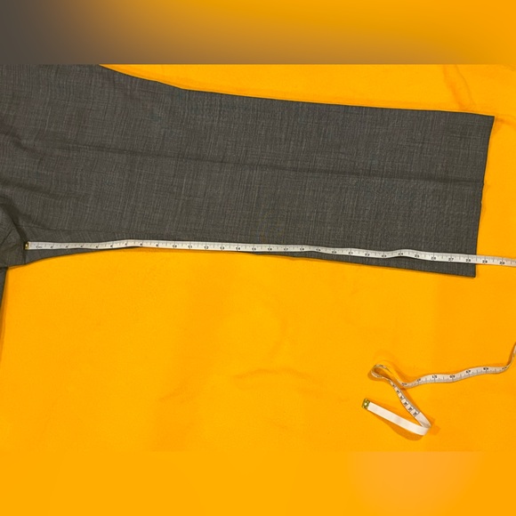 Talbots straight leg trousers / dressy pants w/ stretchy waist. Grey. 18W - Picture 11 of 13